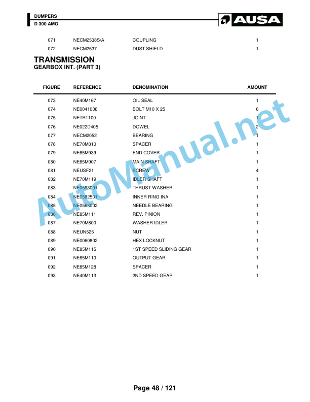 Kubota D 300 AMG Parts Manual 3 Kubota D 300 AMG Parts Manual - Image 3