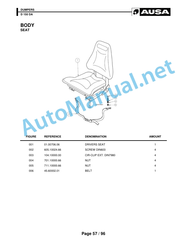Kubota Dumper D 150 DA Parts Manual 4 Kubota Dumper D 150 DA Parts Manual - Image 4