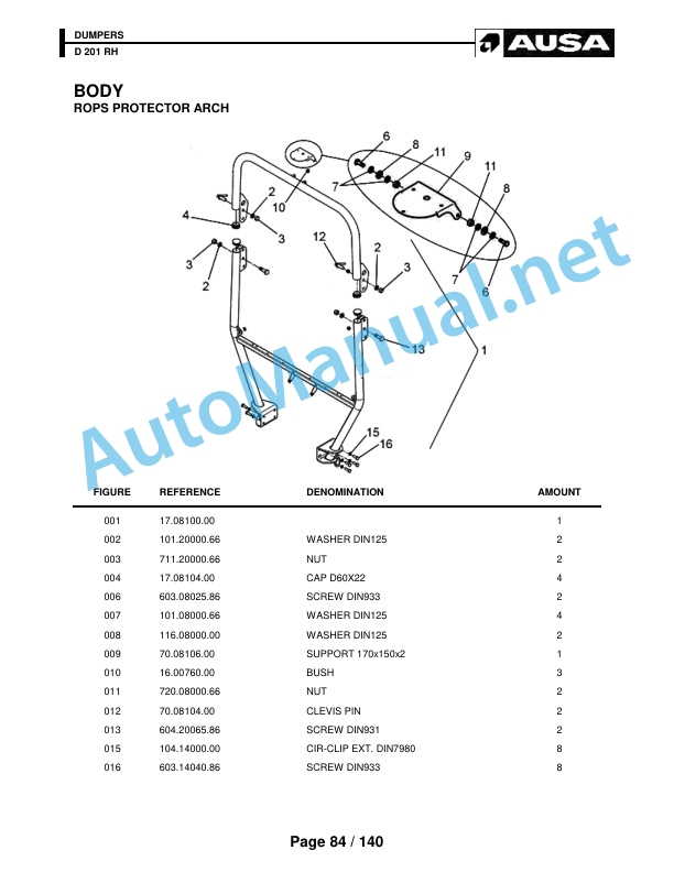 Kubota Dumper D 201 RH Parts Manual 4 Kubota Dumper D 201 RH Parts Manual - Image 4