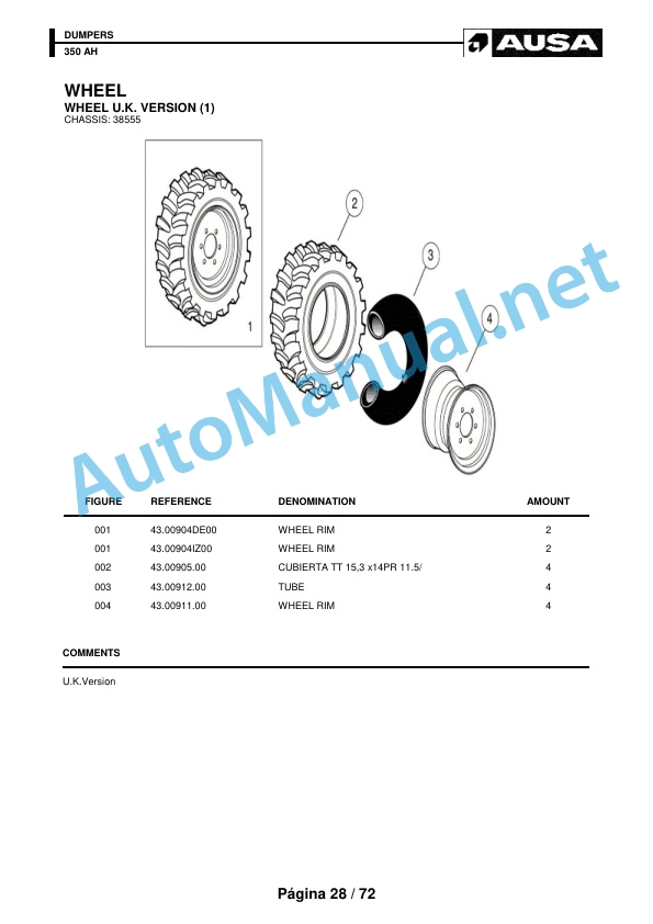 Kubota Dumpers 350 AH Parts Manual 3 Kubota Dumpers 350 AH Parts Manual - Image 3