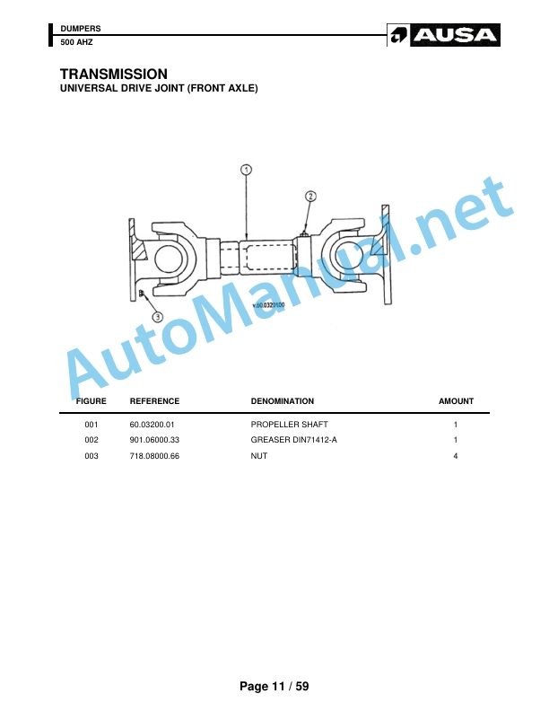 Kubota DUMPERS 500 AHZ Parts Manual 2 Kubota DUMPERS 500 AHZ Parts Manual - Image 2