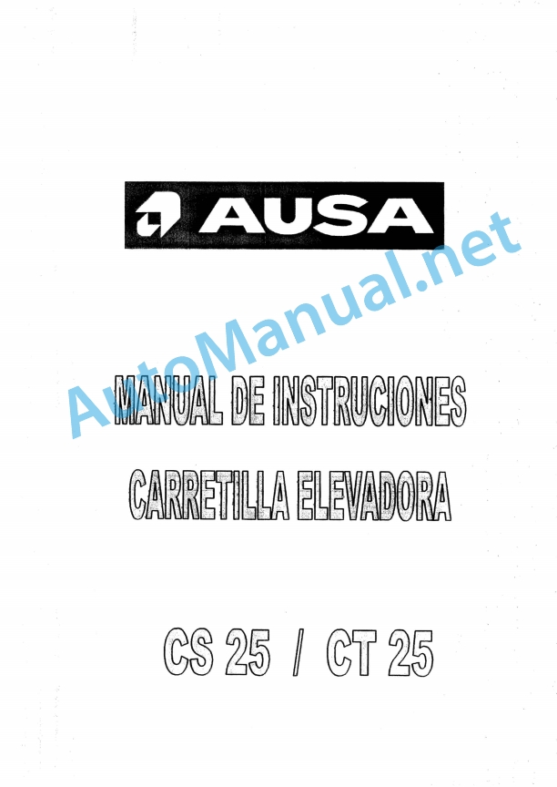 Kubota Forklift CS 25 CT 25 Parts Manual Spanish