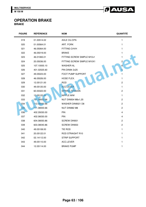 Kubota MULTISERVICE M 150 M Parts Manual 4 Kubota MULTISERVICE M 150 M Parts Manual - Image 4