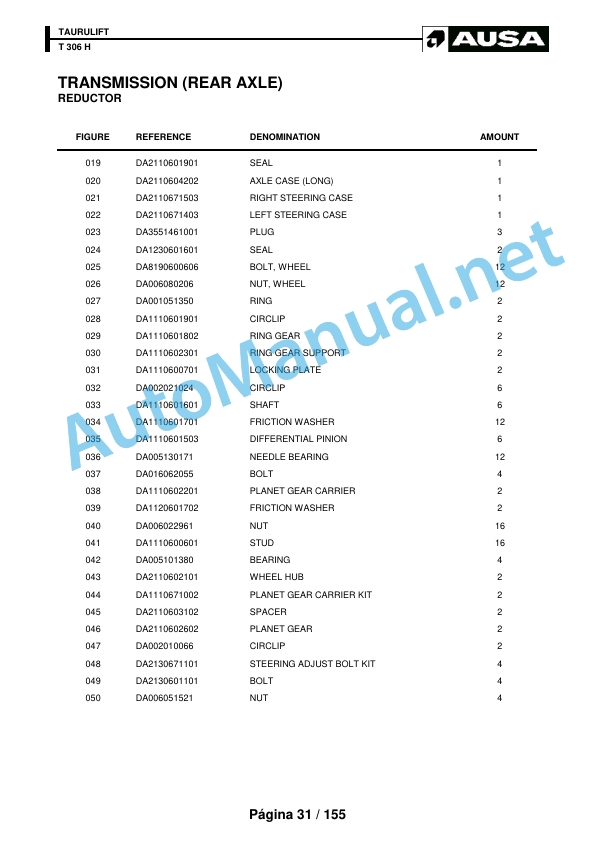 Kubota T 306 H Parts Manual 2 Kubota T 306 H Parts Manual - Image 2
