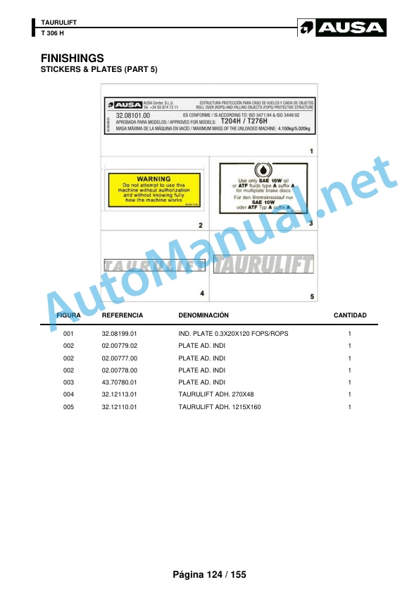 Kubota T 306 H Parts Manual 5 Kubota T 306 H Parts Manual - Image 5