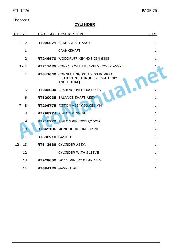 Kubota TYPE 400 Parts Manual 1226 02 2008-5