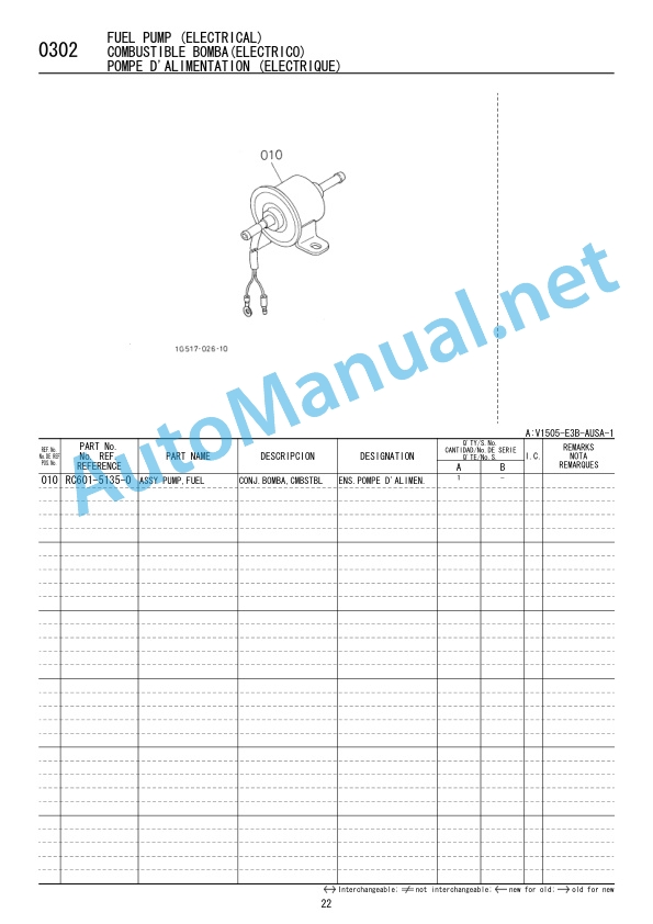 Kubota V1505-E3B-AUSA-1 Diesel Engine Parts Manual 97898-74890 February 2008 4 Kubota V1505-E3B-AUSA-1 Diesel Engine Parts Manual 97898-74890 February 2008 - Image 4