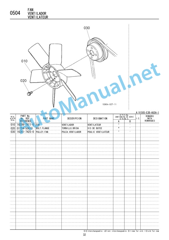 Kubota V1505-E3B-AUSA-1 Diesel Engine Parts Manual 97898-74890 February 2008 5 Kubota V1505-E3B-AUSA-1 Diesel Engine Parts Manual 97898-74890 February 2008 - Image 5