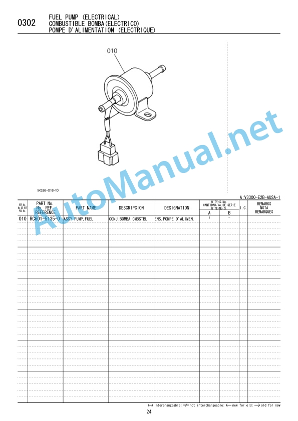 Kubota V3300-E2B-AUSA-1 Diesel Engine Parts Manual 97898-74860 February 2008 English, Spanish, French 4 Kubota V3300-E2B-AUSA-1 Diesel Engine Parts Manual 97898-74860 February 2008 English, Spanish, French - Image 4