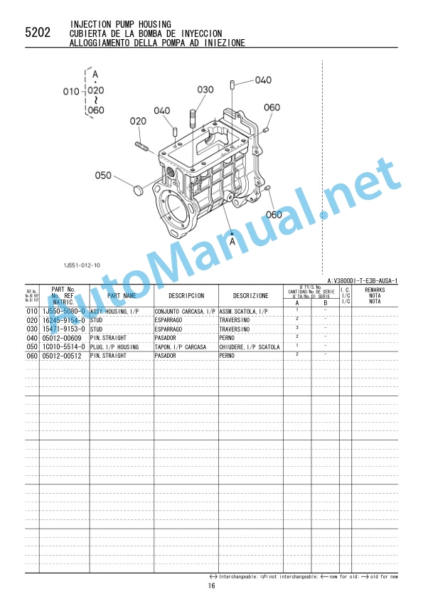 Kubota V3800DI-T-E3B-AUSA-1 Diesel Engine Parts Manual 97898-75730 May 2008 3 Kubota V3800DI-T-E3B-AUSA-1 Diesel Engine Parts Manual 97898-75730 May 2008 - Image 3