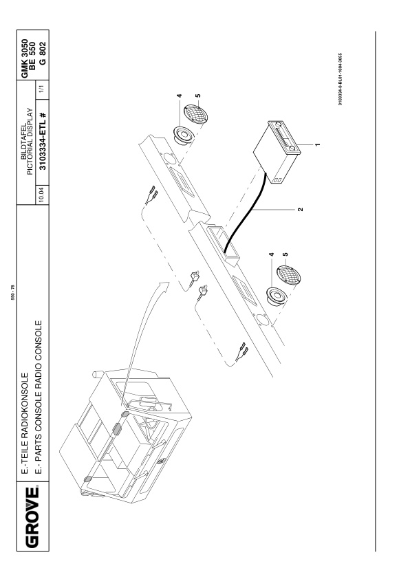 Grove GMK 3050-1 Crane Spare Parts List 2007 EN DE 2 Grove GMK 3050-1 Crane Spare Parts List 2007 EN DE-2