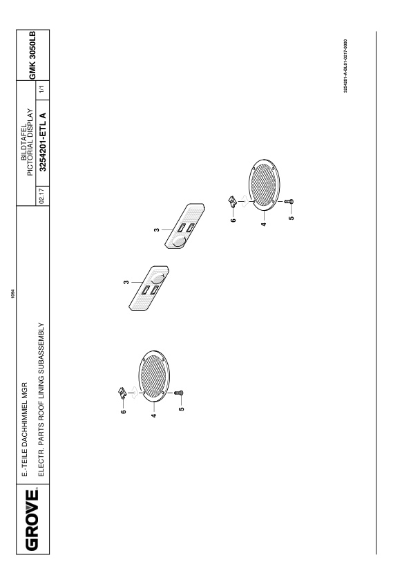 Alternative view of Grove GMK 3050LB Crane Spare Parts List 2020 DE EN