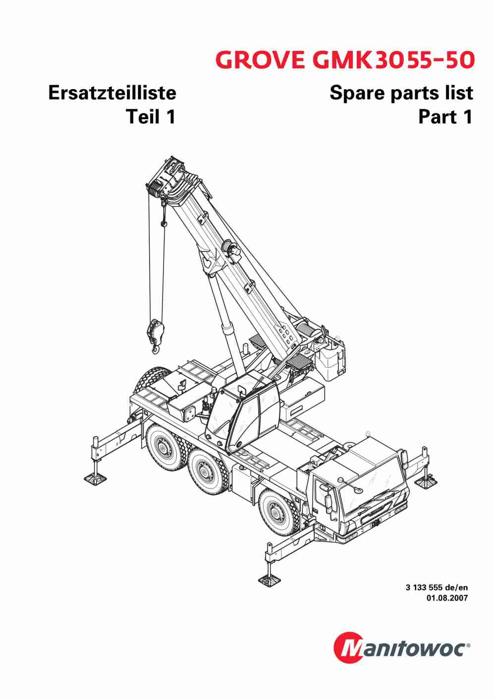 Grove GMK 3055-50 Crane Spare Parts List 2007 EN DE