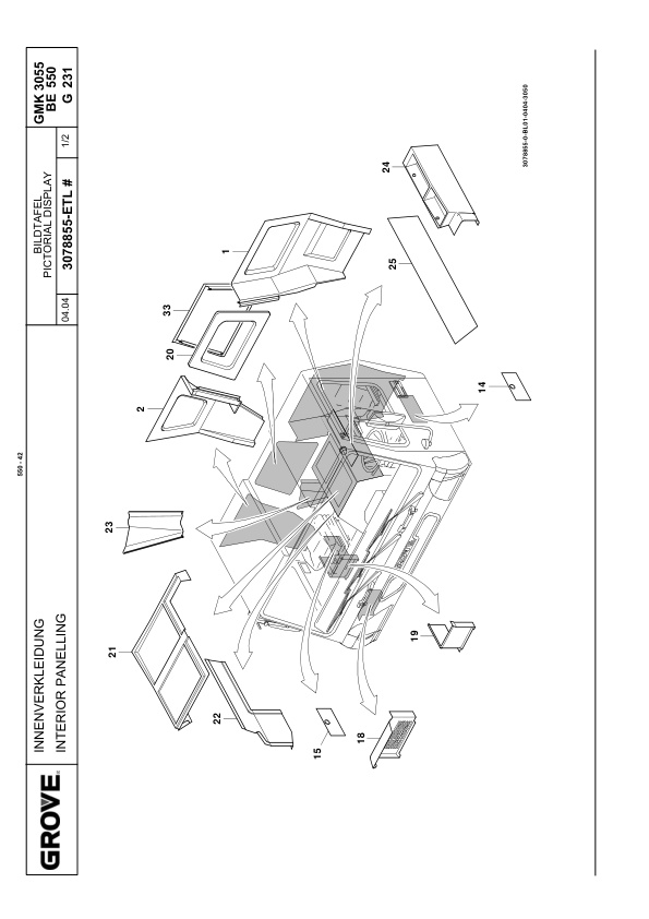 Grove GMK 3055 Crane Spare Parts List 2004-10 DE EN 2 Grove GMK 3055 Crane Spare Parts List 2004-10 DE EN-2