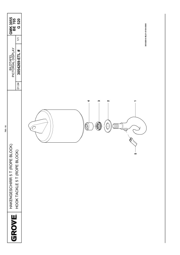 Grove GMK 3055 Crane Spare Parts List 2004-10 DE EN 3 Grove GMK 3055 Crane Spare Parts List 2004-10 DE EN-3