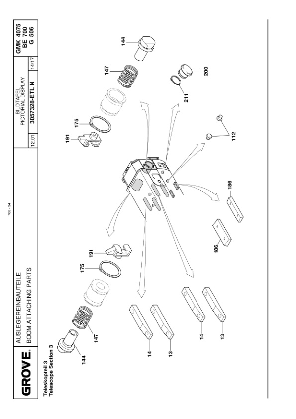 Grove GMK 4075 Crane Spare Parts List 3065675 2002-02 EN DE 3 Grove GMK 4075 Crane Spare Parts List 3065675 2002-02 EN DE-3