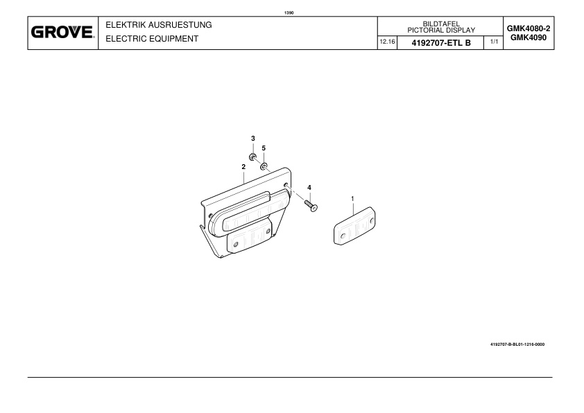 Alternative view of Grove GMK 4080-2 GMK 4090 Crane Spare Parts List 2018 EN DE