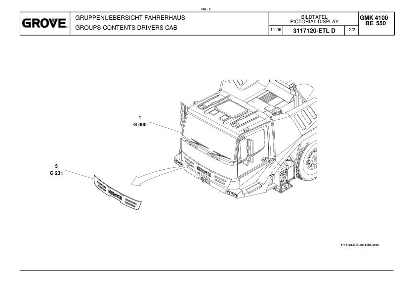Grove GMK 4100 Crane Spare Parts List 2006 DE EN-2