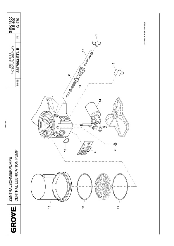 Alternative view of Grove GMK 4100-L Crane Spare Parts List 2008-06 DE EN