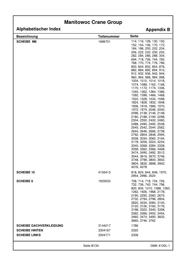Grove GMK 4100L-1 Crane Spare Parts Catalog 2018 DE EN 2 Grove GMK 4100L-1 Crane Spare Parts Catalog 2018 DE EN-2