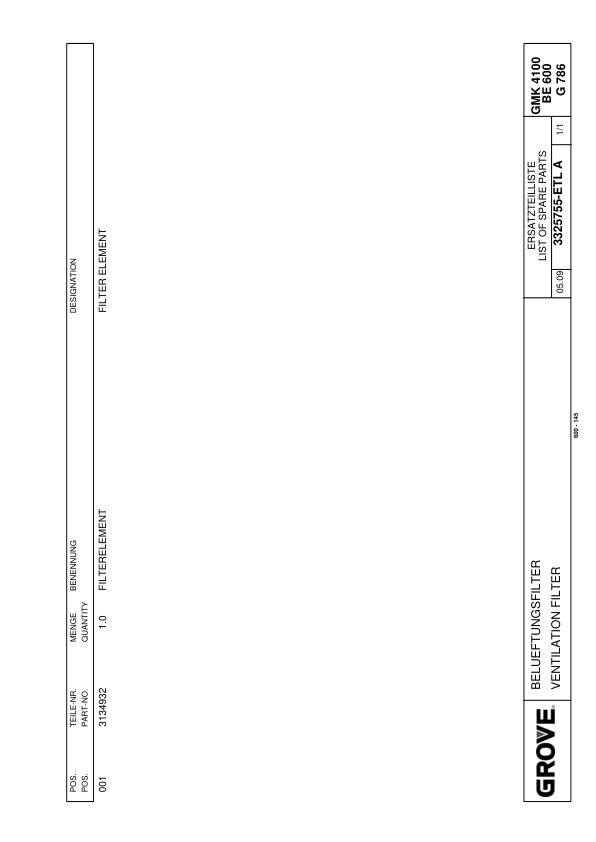 Grove GMK 4100L Crane Spare Parts List 2011-03 and 2021-05 DE EN 3 Grove GMK 4100L Crane Spare Parts List 2011-03 and 2021-05 DE EN-3