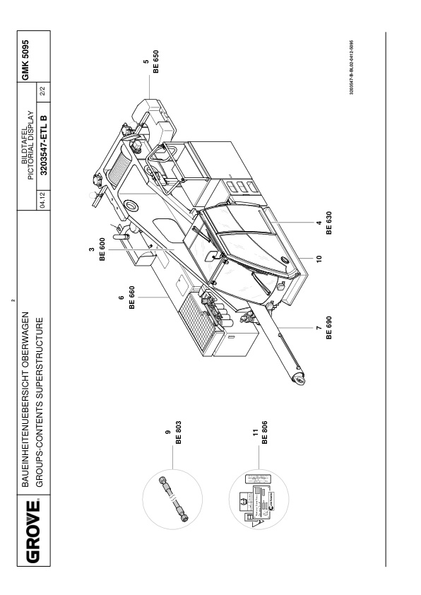 Grove GMK 5095 Crane Spare Parts List 2012 DE EN 3 Grove GMK 5095 Crane Spare Parts List 2012 DE EN-3