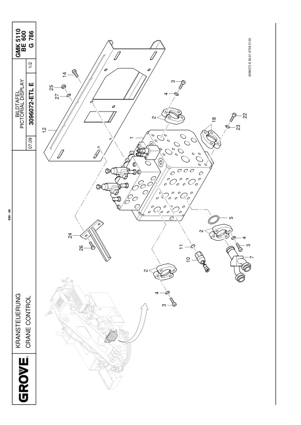 Alternative view of Grove GMK 5110-1 Crane Spare Parts Catalog 2010 EN DE