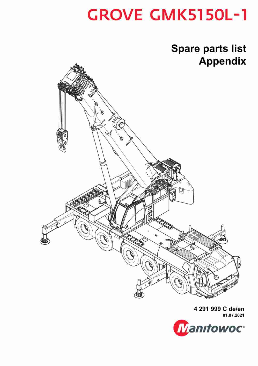 Grove GMK 5150L-1 Crane Spare Parts Catalog 2021 DE EN