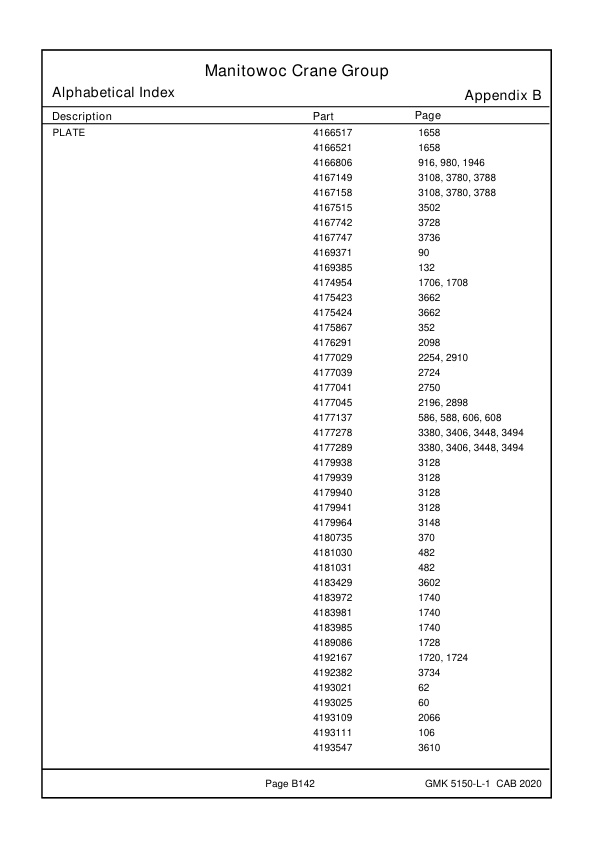 Grove GMK 5150L-1 Crane Spare Parts Catalog 2021 DE EN 2 Grove GMK 5150L-1 Crane Spare Parts Catalog 2021 DE EN-2