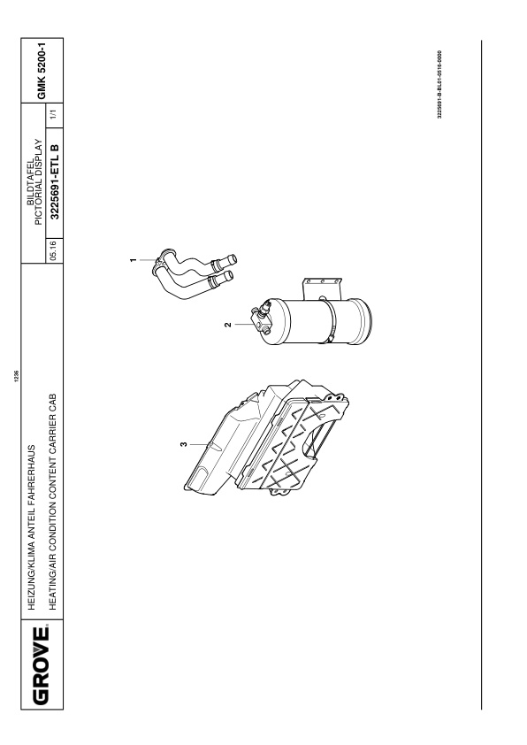 Alternative view of Grove GMK 5200-1 Crane Spare Parts List 2018 DE EN