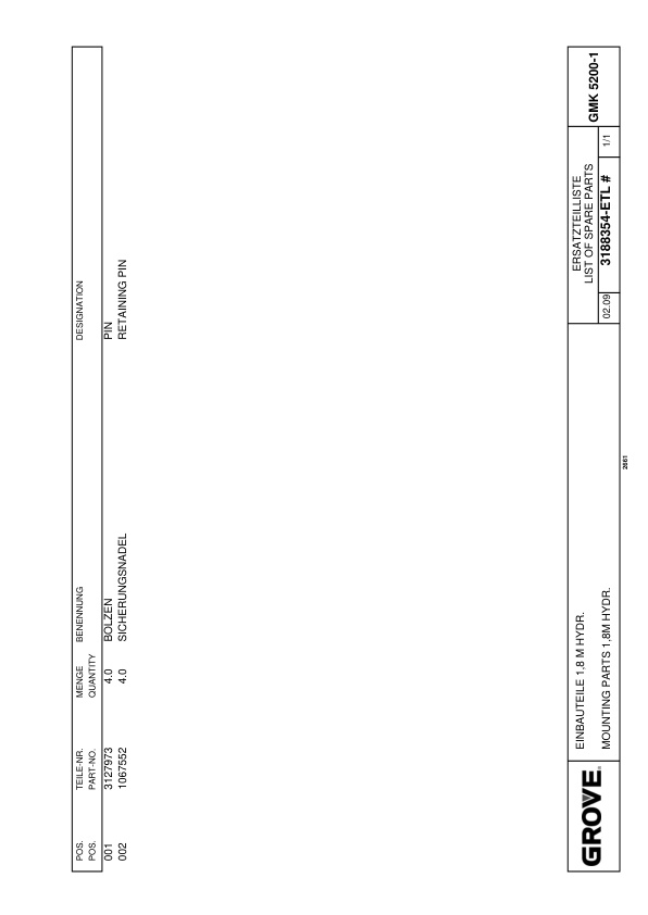 Grove GMK 5200-1 Crane Spare Parts List 2018 DE EN 3 Grove GMK 5200-1 Crane Spare Parts List 2018 DE EN - Image 3