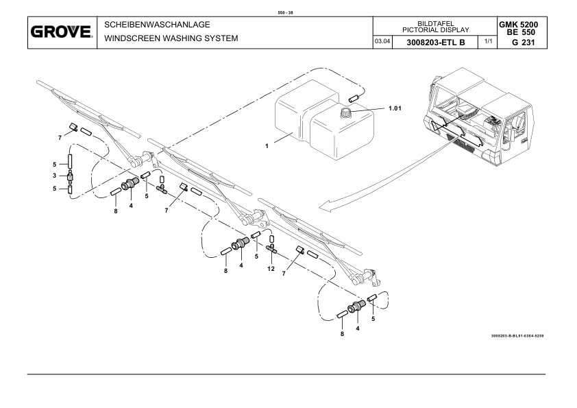Grove GMK 5200 Crane Spare Parts List 2004-04 DE EN 2 Grove GMK 5200 Crane Spare Parts List 2004-04 DE EN-2