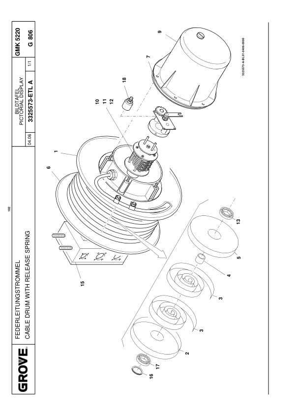 Grove GMK 5220 Crane Spare Parts List 2007-02 EN DE 3 Grove GMK 5220 Crane Spare Parts List 2007-02 EN DE-3