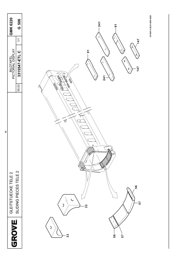 Grove GMK 6220-L Crane Spare Parts List 2004-04 DE EN 3 Grove GMK 6220-L Crane Spare Parts List 2004-04 DE EN-3