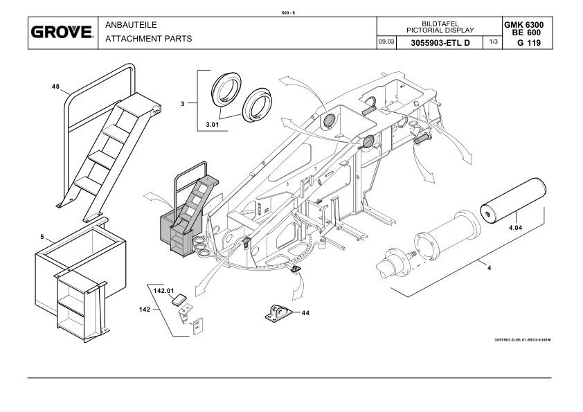 Grove GMK 6300 Crane Spare Parts List 2004-05 DE EN 2 Grove GMK 6300 Crane Spare Parts List 2004-05 DE EN-2