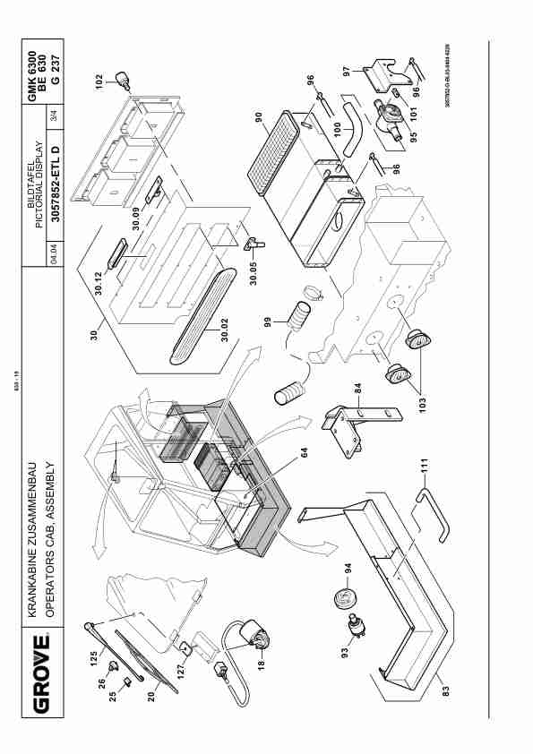 Grove GMK 6300 Crane Spare Parts List 2005-12 DE EN 2 Grove GMK 6300 Crane Spare Parts List 2005-12 DE EN-2