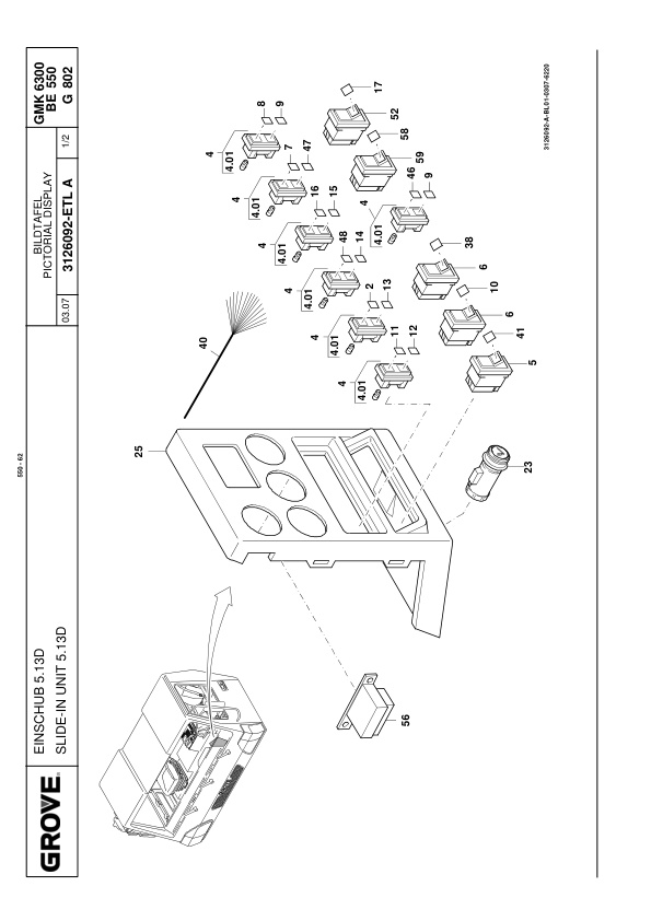 Alternative view of Grove GMK 6300 Crane Spare Parts List 2012 DE EN