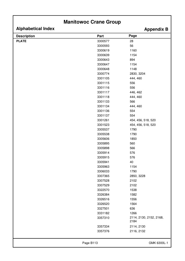 Grove GMK 6300L-1 Crane Spare Parts Catalog 4170798R 2018 EN 2 Grove GMK 6300L-1 Crane Spare Parts Catalog 4170798R 2018 EN-2