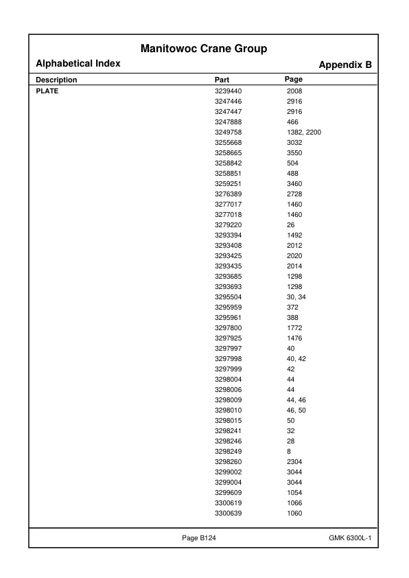 Grove GMK 6300L-1 Crane Spare Parts Catalog 4175478 2018 EN 2 Grove GMK 6300L-1 Crane Spare Parts Catalog 4175478 2018 EN-2