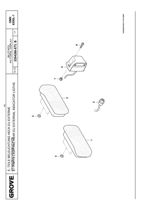 Alternative view of Grove GMK 6300L-1 Crane Spare Parts List 2018 DE EN