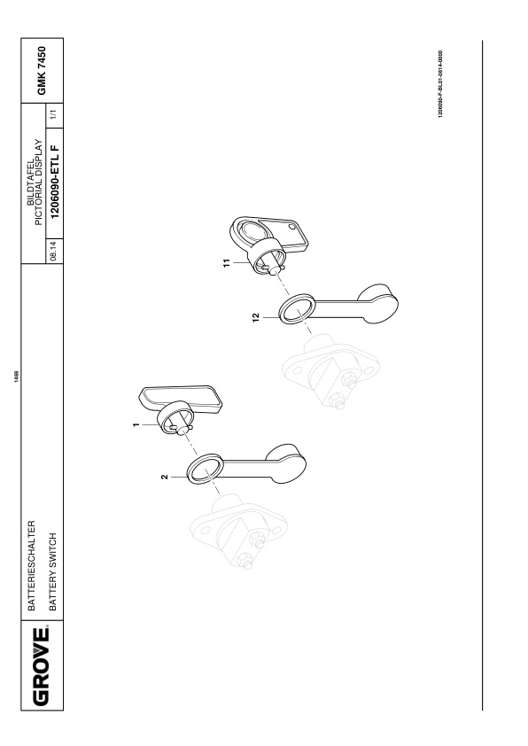Alternative view of Grove GMK 7450 Crane Spare Parts List 2018 DE EN