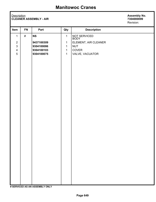 Grove RT518C Crane Parts Manual 69859 2021 3 Grove RT518C Crane Parts Manual 69859 2021-3