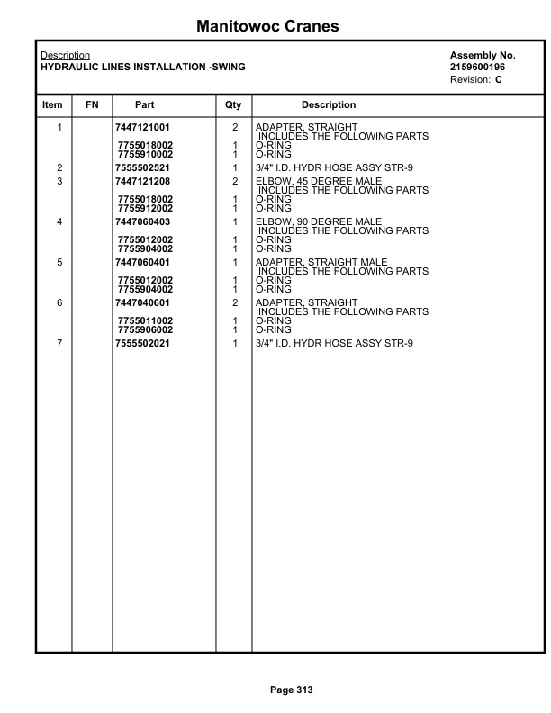 Grove RT528C Crane Parts Manual 75894 2021 2 Grove RT528C Crane Parts Manual 75894 2021-2