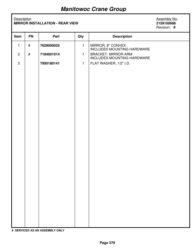Grove RT530E-2 Crane Parts Manual 228085 2008 3 Grove RT530E-2 Crane Parts Manual 228085 2008-3