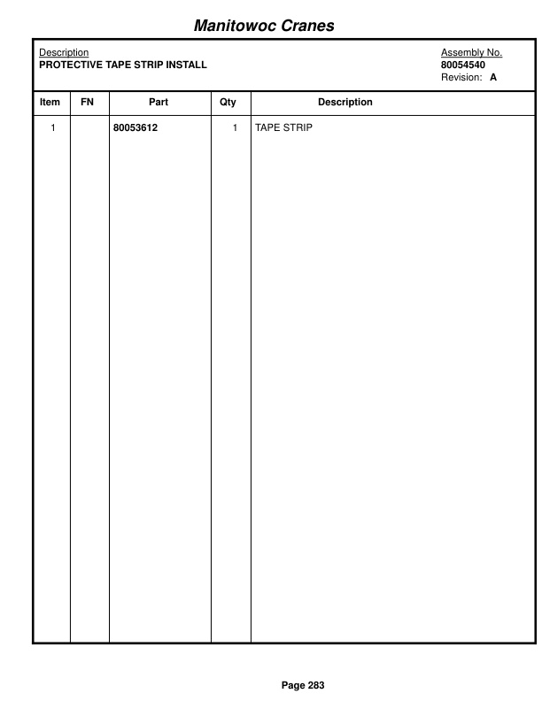 Grove RT530E-2 Crane Parts Manual 234750 2014 2 Grove RT530E-2 Crane Parts Manual 234750 2014-2