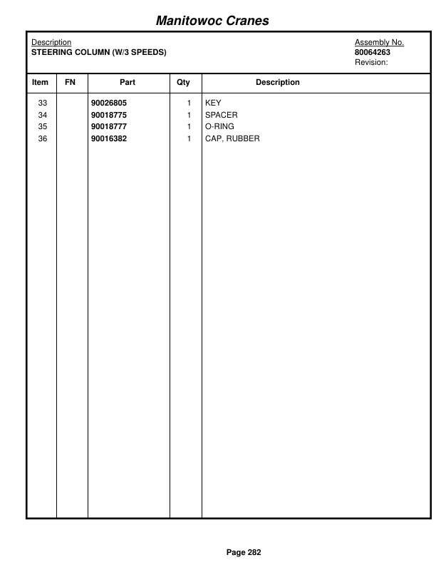 Grove RT530E-2 Crane Parts Manual 236213 2018 2 Grove RT530E-2 Crane Parts Manual 236213 2018-2