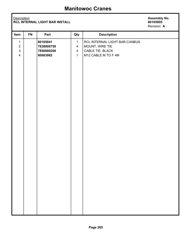 Grove RT530E-2 Crane Parts Manual 236258 2018 2 Grove RT530E-2 Crane Parts Manual 236258 2018-2