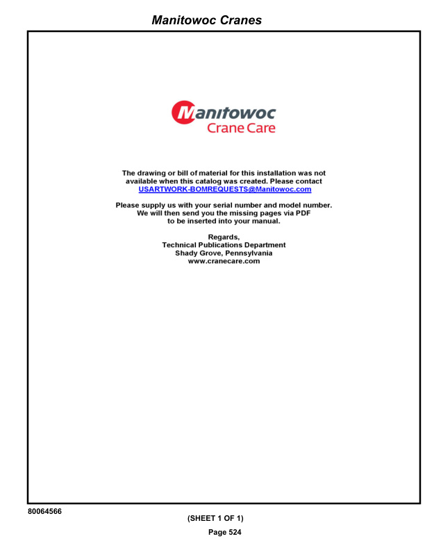 Grove RT530E-2 Crane Parts Manual 237091 2021 3 Grove RT530E-2 Crane Parts Manual 237091 2021-3