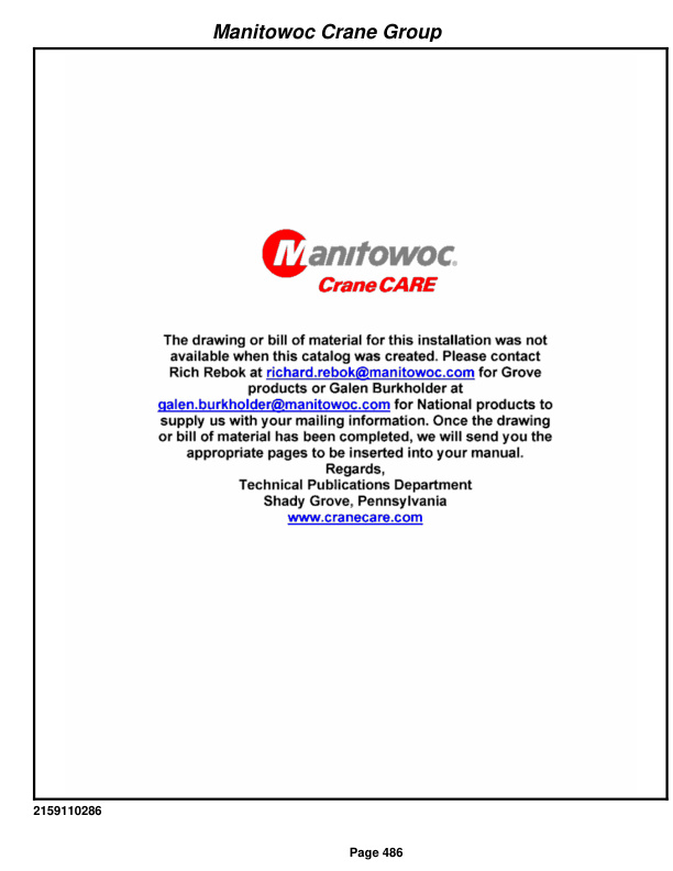 Grove RT530E-2 Crane Parts Manual 258028 2008 3 Grove RT530E-2 Crane Parts Manual 258028 2008-3