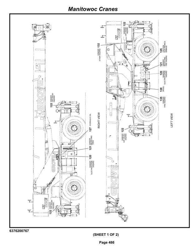 Grove RT530E-2 Crane Parts Manual 258174 2009 3 Grove RT530E-2 Crane Parts Manual 258174 2009-3